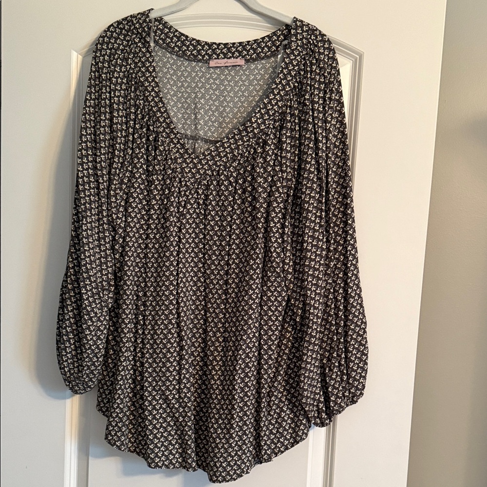 Ces Femme Monochrome Geometric Blouse